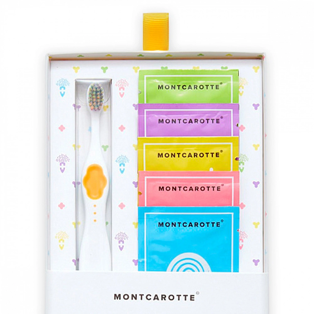 

Montcarotte ASSORTI Kids, 5x5 мл, Подарочный набор зубных паст для детей комплексного действия, Италия